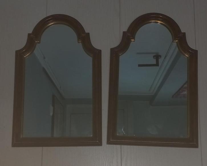2 leuke spiegels met gebogen bovenkant, Huis en Inrichting, Woonaccessoires | Spiegels, Gebruikt, Minder dan 50 cm, Minder dan 100 cm