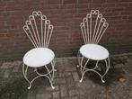 Franse tuinstoel brocante 2 stuks, Antiek en Kunst, Antiek | Meubels | Stoelen en Banken, Ophalen of Verzenden