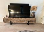 Boomstam tv meubel, Huis en Inrichting, Ophalen, 25 tot 50 cm, 200 cm of meer, Minder dan 100 cm