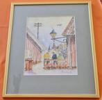 Mooi schilderij / litho? - gesigneerd - genummerd, Antiek en Kunst, Kunst | Schilderijen | Klassiek, Ophalen of Verzenden