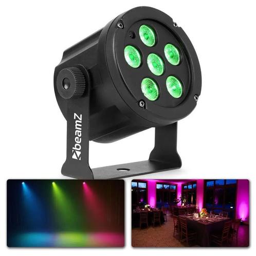 BeamZ SlimPar30 Krachtige compacte LED Par spot 6x 3W LED's, Muziek en Instrumenten, Licht en Laser, Zo goed als nieuw, Licht