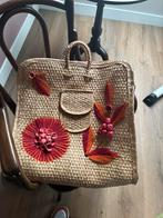 Vintage Mexicaanse Raffia Tas - 1960s, Ophalen of Verzenden, Gebruikt, Beige, Handtas