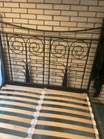 Gratis Metalen Bed 140cm + Bedbodems, Ophalen, Gebruikt, Zwart, 140 cm