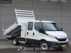 Iveco Daily 35C14 Kipper met Kist Dubbel Cabine Dubbellucht, Auto's, Bestelauto's, Stof, Gebruikt, Euro 6, Iveco
