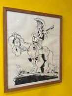 Zeldzame print Lucky Luke en Jacques Brel. Tekenaar Morris, Verzamelen, Ophalen, Gebruikt, Poster, Artwork of Schilderij