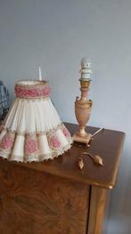 Onyx marmeren lamp met mooie kap, Ophalen, Gebruikt, Minder dan 50 cm