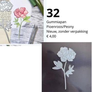Gummiapan Snijmal Pioenroos, Nu maar € 3,50 beschikbaar voor biedingen