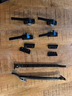 Uitzetter en klemmen zwart, Ophalen of Verzenden, Zo goed als nieuw, Hout, Raamkozijn