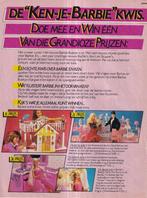 Retro reclame 1984 Mattel Barbie pop wedstrijd kwis, Ophalen of Verzenden