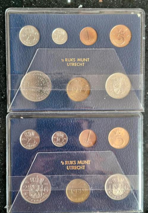 2x Muntset ’s Rijks Munt Utrecht – 1979 & 1980, Postzegels en Munten, Munten | Europa | Euromunten, Overige waardes, Overige landen