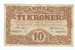 Denemarken 10 kroner, Postzegels en Munten, Bankbiljetten | Europa | Niet-Eurobiljetten, Overige landen, Verzenden