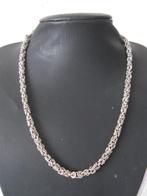 Mooie bijzondere zilverkleurige ketting als nieuw, Ophalen of Verzenden, Zo goed als nieuw, Zilver, Overige materialen