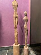Houten Beelden Set - Moderne Decoratie, Ophalen of Verzenden