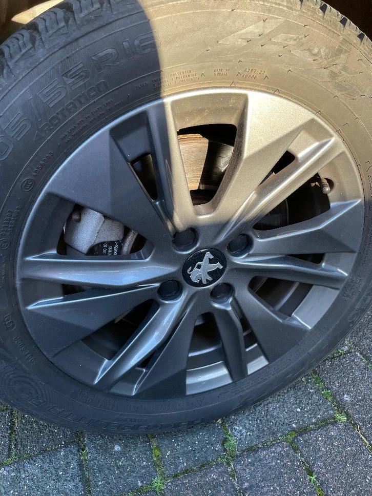 16 inch velgen met Winter Banden (4x108), Auto-onderdelen, Banden en Velgen, Banden en Velgen, Winterbanden, 16 inch, 205 mm, Personenwagen