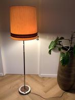 Herda holland Vintage Vloerlamp Hout & Chroom ‘60, Huis en Inrichting, Lampen | Vloerlampen, Ophalen, Zo goed als nieuw, Hout