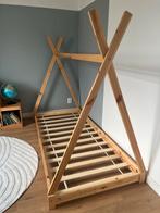 Huisjes kinder bed 90x200, Kinderen en Baby's, Kinderkamer | Bedden, Ophalen, 85 tot 100 cm, Zo goed als nieuw, Lattenbodem