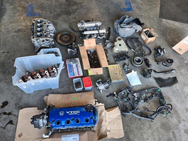 Complete D15b2 mini me incl p28 ecu Honda Civic vtec, Auto-onderdelen, Motor en Toebehoren, Honda, Ophalen