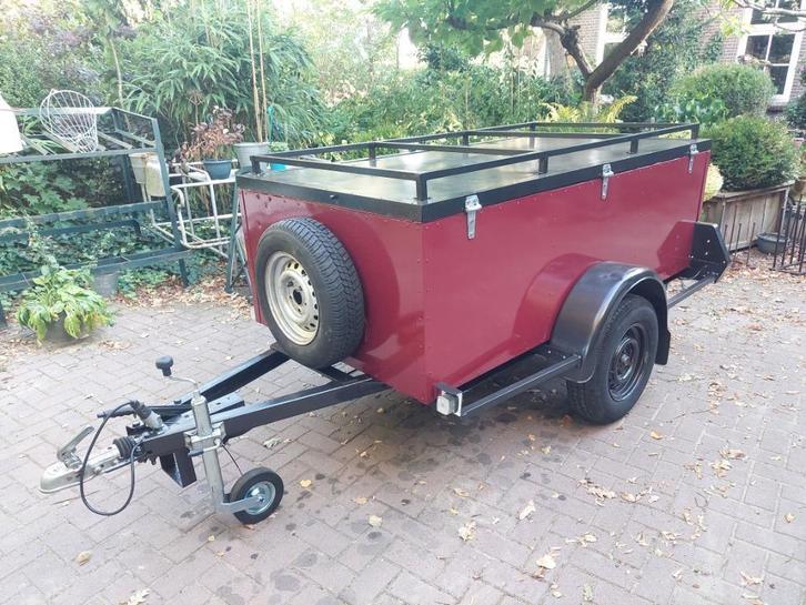 Bagagewagen  gereedschap wagen geremd enkelasser 1200 kg, Auto diversen, Aanhangers en Bagagewagens, Gebruikt, Ophalen