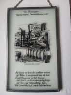 BROUWERIJ - 178 -   GLAS IN LOOD ., Verzamelen, Biermerken, Ophalen, Zo goed als nieuw, Glas of Glazen, Overige merken
