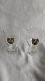 VOS bier glazen 2 stuks, Ophalen of Verzenden, Zo goed als nieuw, Bierglas