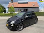 Fiat 500 C 0.9 TwinAir SPORT S CARBRIO AIRCO NAVIGATIE LEER, Auto's, Fiat, Euro 5, 86 pk, Gebruikt, Zwart