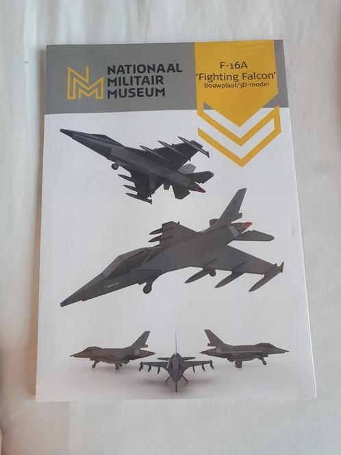 F-16A 'Fighting Falcon' – 3D bouwmodel van hout, Hobby en Vrije tijd, Modelbouw | Vliegtuigen en Helikopters, Zo goed als nieuw