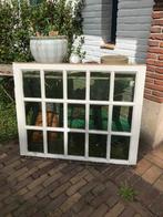 Antieke ramen met groen glas, Ophalen of Verzenden