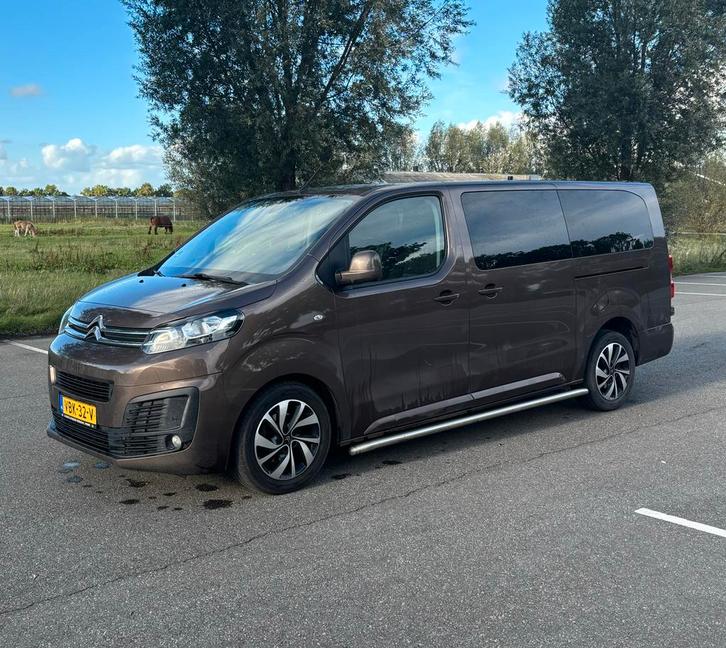 Citroën Jumpy 2019 Bruin XL Dubbele cabine, Auto's, Bestelauto's, Particulier, ABS, Achteruitrijcamera, Adaptieve lichten, Adaptive Cruise Control
