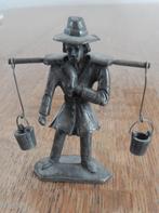 Zeldzaam tinnen beeldje Daalderop waterdrager., Ophalen of Verzenden, Zo goed als nieuw, Mens