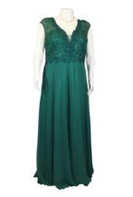 avondjurk groen plus size maat 52 54 56 58 60, Galajurk, Maat 46/48 (XL) of groter, Nieuw, Ophalen of Verzenden