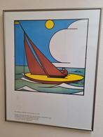 Kleurenlitho De Zeilboot, Willem van Leusden, 1921 De Stijl, Antiek en Kunst, Ophalen