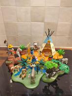 Playmobil W-535 Western Indianen dorp aan de rivier, Ophalen of Verzenden, Zo goed als nieuw, Complete set