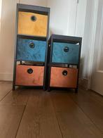 Kleurrijke Ladekasten Set, Huis en Inrichting, Kasten | Ladekasten, Minder dan 50 cm, Ophalen of Verzenden, Zo goed als nieuw