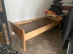 Eenpersoonsbed - Makkelijk in elkaar te zetten, Ophalen, Eenpersoons, Beige, Hout
