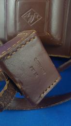 Agfa Isola Agnar, vintage 6x6 camera, bruin leren tas. 6C10, Ophalen of Verzenden, Voor 1940, Gebruikt, Overige onderwerpen