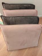 TK 4 stevige zitkussens grijs/oud roze, Huis en Inrichting, Woonaccessoires | Kussens, Ophalen of Verzenden, Zo goed als nieuw
