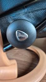 Stressless leren relax fauteuil, Ophalen, Gebruikt, 75 tot 100 cm, 50 tot 75 cm