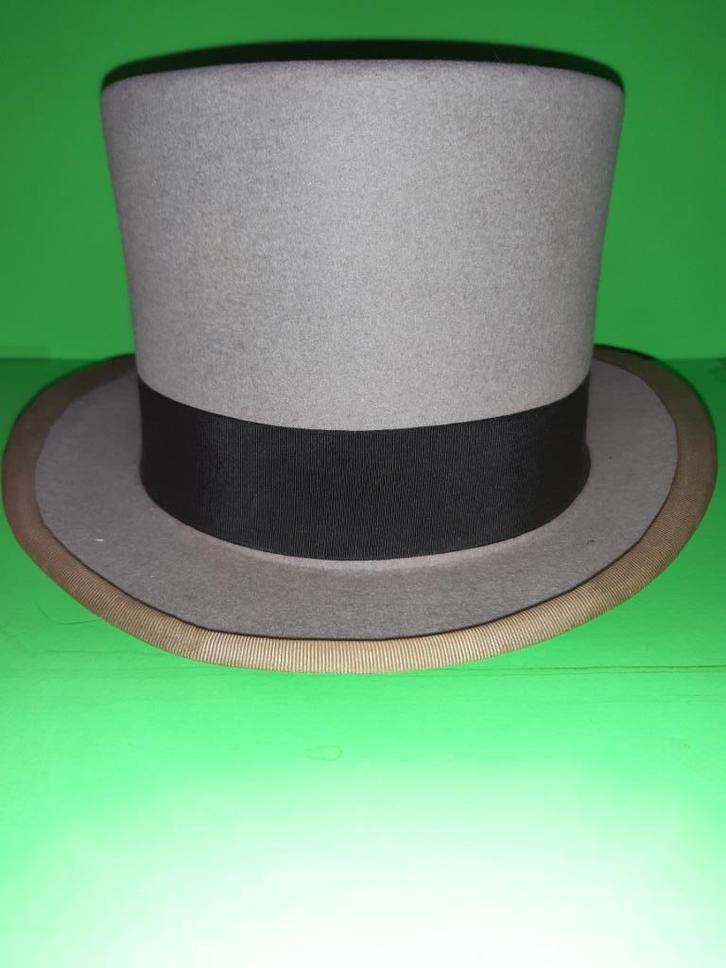 Empire hoge hoed maat 57, Antiek en Kunst, Antiek | Kleding en Accessoires, Heren, Ophalen of Verzenden