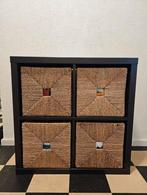 4x ikea Knipsa rieten rotan manden bakken, Ophalen, Mand, Vierkant, Zo goed als nieuw