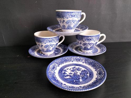 Ironstone Blauwe oude wilg Patroon Theekopjes en schotels, Huis en Inrichting, Keuken | Servies, Kop(pen) en/of Schotel(s), Overige stijlen
