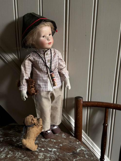 Oude poppenkleding b.v.een Kathe Kruse pop, Antiek en Kunst, Antiek | Speelgoed, Verzenden