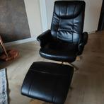 Relaxstoel met voetenbankje, Huis en Inrichting, Ophalen, Zo goed als nieuw, Overige materialen