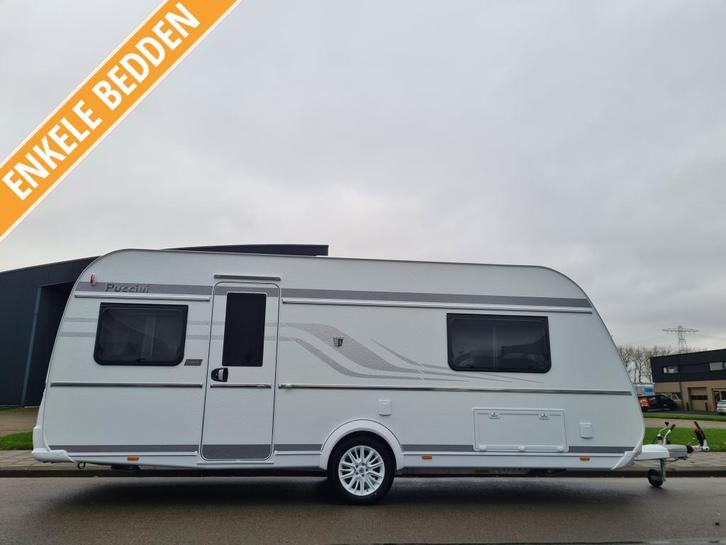 Tabbert Puccini Kies uitvoering Nieuw 2025!, Caravans en Kamperen, Caravans, Bedrijf, tot en met 4, Rondzit, Tabbert, 2 aparte bedden