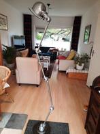 Jieldé staalgrijs 4 arms , stalen druppel schakelaar  ,, Huis en Inrichting, Lampen | Vloerlampen, 200 cm of meer, Ophalen of Verzenden