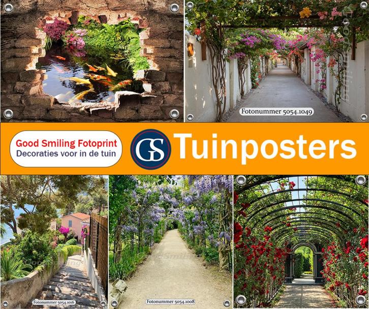 Tuinverruimers-Tuinposters op ieder gewenst formaat, Tuin en Terras, Tuinwanddecoratie, Nieuw, Verzenden