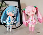 Vocaloid - Hatsune Miku & Sakura Miku Hello set anime figure, Ophalen of Verzenden, Zo goed als nieuw
