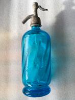 Blauwe Spuitwaterfles, Antiek en Kunst, Antiek | Glas en Kristal, Ophalen of Verzenden
