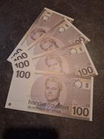 4x Bankbiljet Wilders van de 100 gulden snip UNC ( 50 euro ), Ophalen of Verzenden, 100 gulden