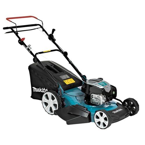 Makita 4-takt Grasmaaier 56 cm PLM5600N2, Tuin en Terras, Grasmaaiers, Zo goed als nieuw, Benzine-grasmaaier, Cirkelmaaier, Mulchfunctie