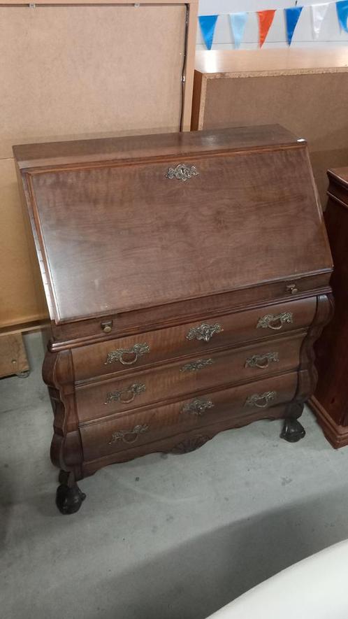 Antieke Secretaire met Klep, Huis en Inrichting, Kasten | Secretaires, Gebruikt, Ophalen
